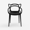 Stol med armstöd modern design stapelbar för kök bar restaurang Node