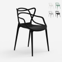 Stol med armstöd modern design stapelbar för kök bar restaurang Node
