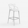 Hög barstol med armstöd modern design för kök restaurang Dej