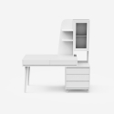 Skrivbord hemmakontor modern design 120x55 cm byrå vitrin Noly Modell