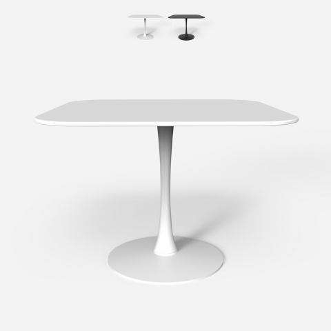 Kvadratiskt bord Tulip stil bar kök matsal skandinavisk design Lillium 80