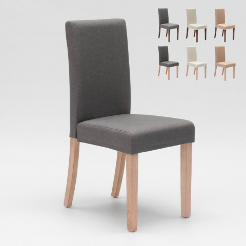 Vadderad stol med klädsel i henriksdal stil trä för restaurang Comfort Luxury Kampanj