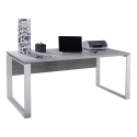 Skrivbord 170x80cm kontor studio home office grått vitt Metaldesk Erbjudande