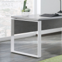 Skrivbord 170x80cm kontor studio home office grått vitt Metaldesk Rea