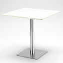 set 4 stolar horeca vitt bord 90x90cm bar restaurang just white 