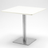 set 4 stolar horeca vitt bord 90x90cm bar restaurang just white 