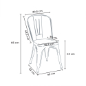 set horeca bord trä metall 90x90cm bar 4 stolar edgar 