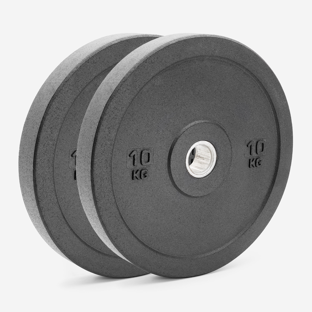 2 x olympiska skivor skivstång 10 kg gummi crosstraining Bumper HD