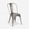 set runt bord 70cm stål 2 vintage stolar design taerium Bestånd