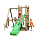 Rutschkana klättring gunga sandlåda barn lekplats trädgård Funny-3 Erbjudande