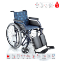 Självdrivande rullstol hopfällbar för äldre funktionshindrade benstöd S14 Surace Erbjudande