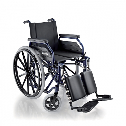 Självdrivande hopfällbar rullstol för äldre funktionshindrade med benstöd 500 Surace Kampanj