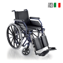 Självdrivande hopfällbar rullstol för äldre funktionshindrade med benstöd 500 Surace Försäljning