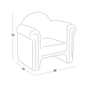Lysande Fåtölj Stol Design Slide Easy Chair för Hem och Lokaler Rea
