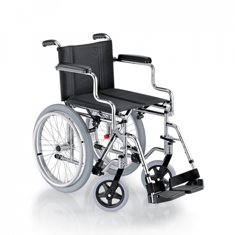Kompakt hopfällbar rullstol för äldre funktionshindrade Panda Surace