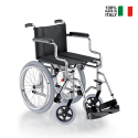 Kompakt hopfällbar rullstol för äldre funktionshindrade Panda Surace Försäljning