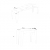 Utdragbart konsolbord 90x42-302cm matbord trä Isotta Oak Katalog