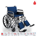Hopfällbar självdrivande bariatrisk rullstol funktionshindrade benstöd 500 Bariatric Surace Erbjudande