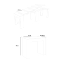 Utdragbart konsolbord i valnötsträ 90x42-302cm matbord Mia Noix Katalog