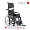 Självgående rullstol äldre funktionshindrade ryggstöd benstöd 600 Surace Erbjudande