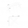Utdragbart konsolbord modern design 90x40-300cm vitt matbord Diago Katalog