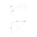 Utdragbart konsolbord modern design 90x40-300cm matbord Diago Oak Katalog