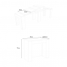 Utdragbart konsolbord 90x48-296cm matbord vitt trä Venus Katalog