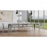 Utdragbart konsolbord 90x42-302cm grått matbord Isotta Concrete Rabatter