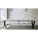 Utdragbart konsolbord modern design 90x40-300cm matbord Diago Oak Rabatter