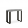 Utdragbart konsolbord modern design 90x40-300cm grått metall matbord Tecno Concrete Försäljning