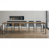 Utdragbart konsolbord 90x40-300cm matbord trä metall design Tecno Noix Rabatter