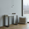 Utdragbart konsolbord 90x40-300cm modern design marmorbord Tecno Marble Kampanj