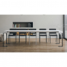 Konsolbord modern design vitt utdragbart matbord 90x40-300cm Tecno Rabatter