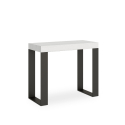 Konsolbord modern design vitt utdragbart matbord 90x40-300cm Tecno Försäljning