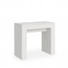 Utdragbart konsolbord matbord design  90x42-302cm vitt trä Modem Erbjudande