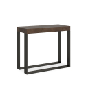 Utdragbart konsolbord 90x40-300cm modernt matbord i trä Elettra Noix Erbjudande