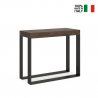 Utdragbart konsolbord 90x40-300cm modernt matbord i trä Elettra Noix Försäljning