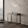 Utdragbart konsolbord 90x40-300cm grått matbord modern design Nordica Concrete Kampanj
