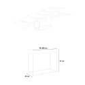 Utdragbart konsolbord marmor design 90x40-300cm matbord Nordica Marble Katalog