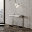 Utdragbart konsolbord marmor design 90x40-300cm matbord Nordica Marble Kampanj