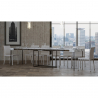 Utdragbart konsolbord marmor design 90x40-300cm matbord Nordica Marble Rabatter