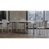 Utdragbart konsolbord marmor design 90x40-300cm matbord Nordica Marble Rea
