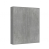 Grå väggmonterad garderob hopfällbar dubbelsäng 160x190cm Kentaro Concrete Rea