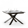 Utdragbart matbord 90x120-180cm modern vit design Ganty Erbjudande