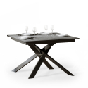 Utdragbart matbord 90x120-180cm modern grå design Ganty Concrete Erbjudande