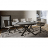 Utdragbart matbord 90x120-180cm modern grå design Ganty Concrete Rea