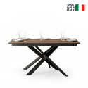 Utdragbart matbord i trä 90x160-220cm modern design Ganty Long Oak Försäljning