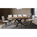Utdragbart matbord i trä 90x160-220cm modern design Ganty Long Oak Rea