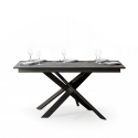 Utdragbart grått matbord 90x160-220cm modern design Ganty Long Concrete Erbjudande