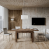 Utdragbart matsalsbord 90x120-180cm modern trä design Bibi Wood Rea